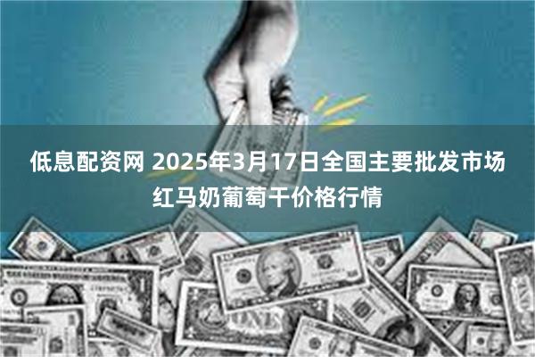 低息配资网 2025年3月17日全国主要批发市场红马奶葡萄干价格行情